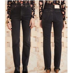ULLA JOHNSON Agnes jeans Smoke Wash high rise straight leg denim Sz 29